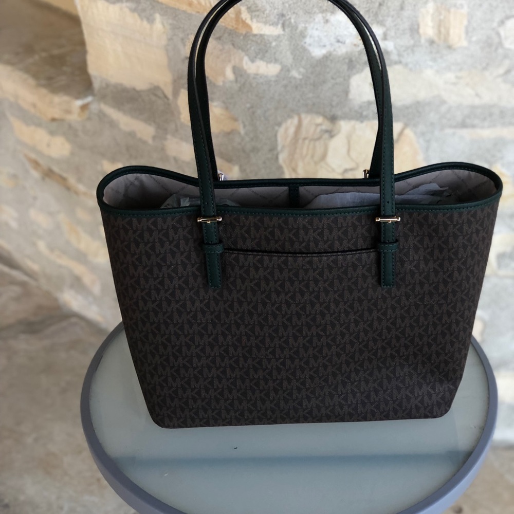 NWT Michael Kors Center Stripe tote handbag purse - Picture 3 of 8